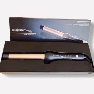 Bio Ionic Gold Pro 1" Curling Wand - Rose Gold Barrel Curling Iron Hair Health